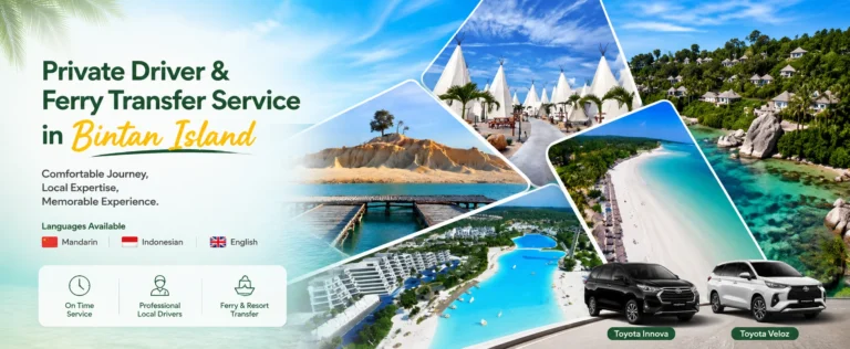 Bintan Island tour with trusted local driver, featuring Lagoi Bay, Treasure Bay, Blue Lake, luxury resorts and beautiful beaches in Bintan Indonesia - private driver bintan - ferry terminal transfer bintan - resort hotel transfer in bintan - bintan island tour - Bintan Mangrove Tour - bintan tour package - bintan day tour from singapore